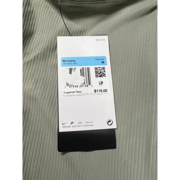 Nike Zenvy Rib Women’s High-Waisted 7/8 Leggings in Green, size M, NWT - Picture 12 of 12